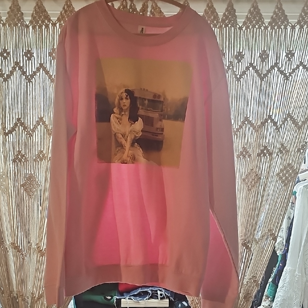 Pink Graphic Sweatshirt